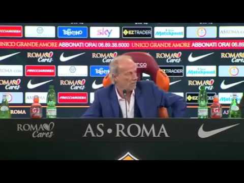 Sabatini in ansia da sigaretta durante la conferenza stampa di addio alla Roma