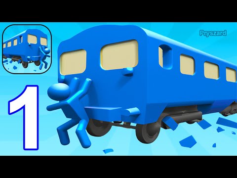 Push Master - Gameplay Walkthrough Part 1 All Levels Launch Stickman Into Oncoming Vehicles - YouTube