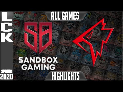 SB vs GRF Highlights ALL GAMES | LCK Spring 2020 W6D3 | Sandbox Gaming vs Griffin