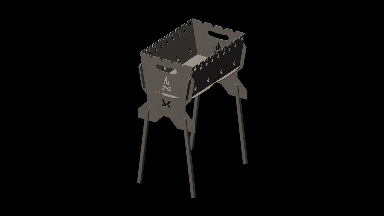 COLLAPSIBLE MOBILE BRAZIER 3D Model