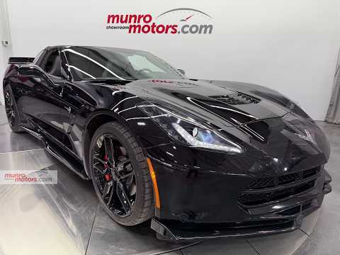 2019 Chevrolet Corvette Stingray Coupe 1LT in Black for sale at Munro Motors in Brantford, ON
