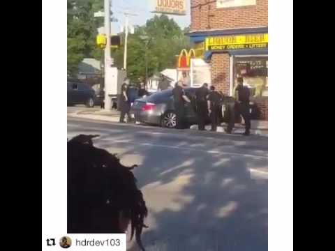 Lor scoota shot dead while driving in east baltimore (real footage)