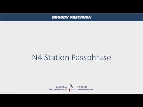 N4 Station Passphrase Reset