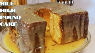 Mile High Cream Cheese Pound Cake | Pound Cake Recipe