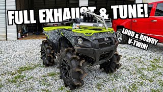 HMF FULL EXHAUST & TUNE INSTALL! | BRUTE-FORCE 750 |