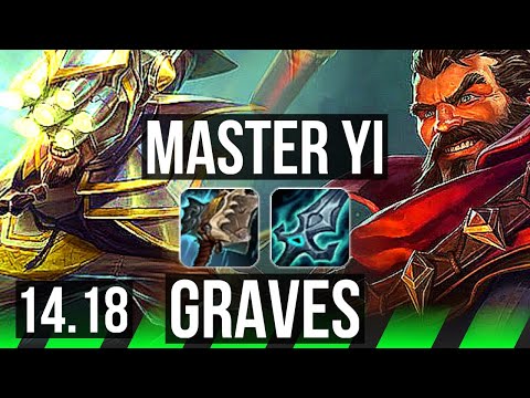 MASTER YI vs GRAVES (JGL) | 7/0/6, 71% winrate, Godlike | NA Master | 14.18