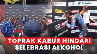 Pembalap Toprak Razgatlioglu Kabur Hindari Alkohol saat Perayaan Juara di Podium WSBK Mandalika 2022