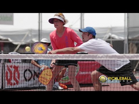 Hamner sets up Gabrielsen for Winning Attacks - US OPEN 30+ Mixed Doubles GOLD 2016