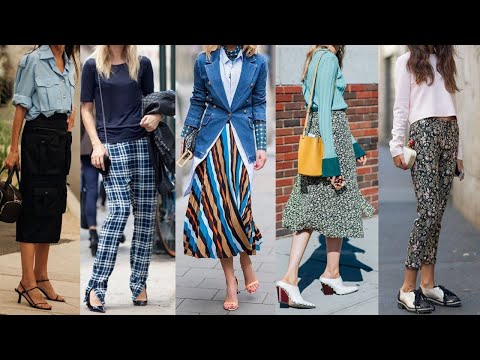 MODERNOS Y SENCILLOS ATUENDOS Y COMBINACIONES DE ROPA PARA VESTIR  LA MODA ESTE OTOÑO INVIERNO 24/25