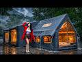 ️ RAINY CAMPING WITH A 3 ROOM AIR TENT