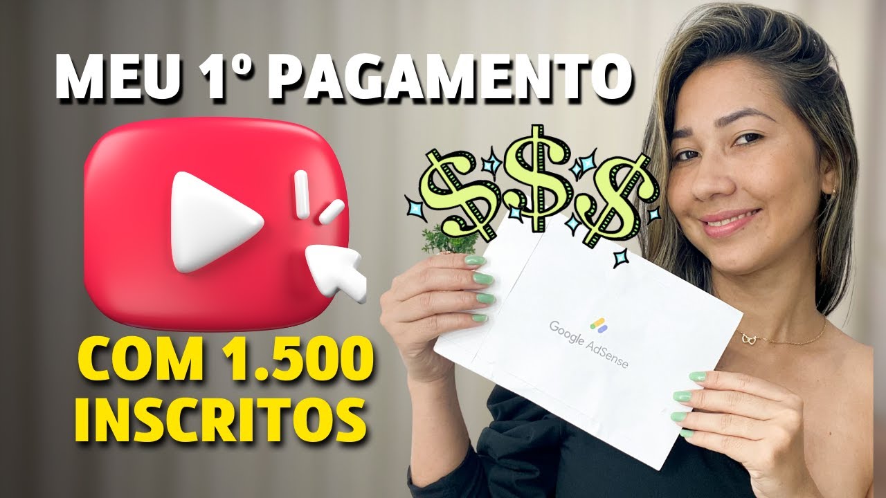MOSTREI MEU PRIMEIRO PAGAMENTO do YOUTUBE - QUANTO GANHA UM YOUTUBER INICIANTE EM 2026?