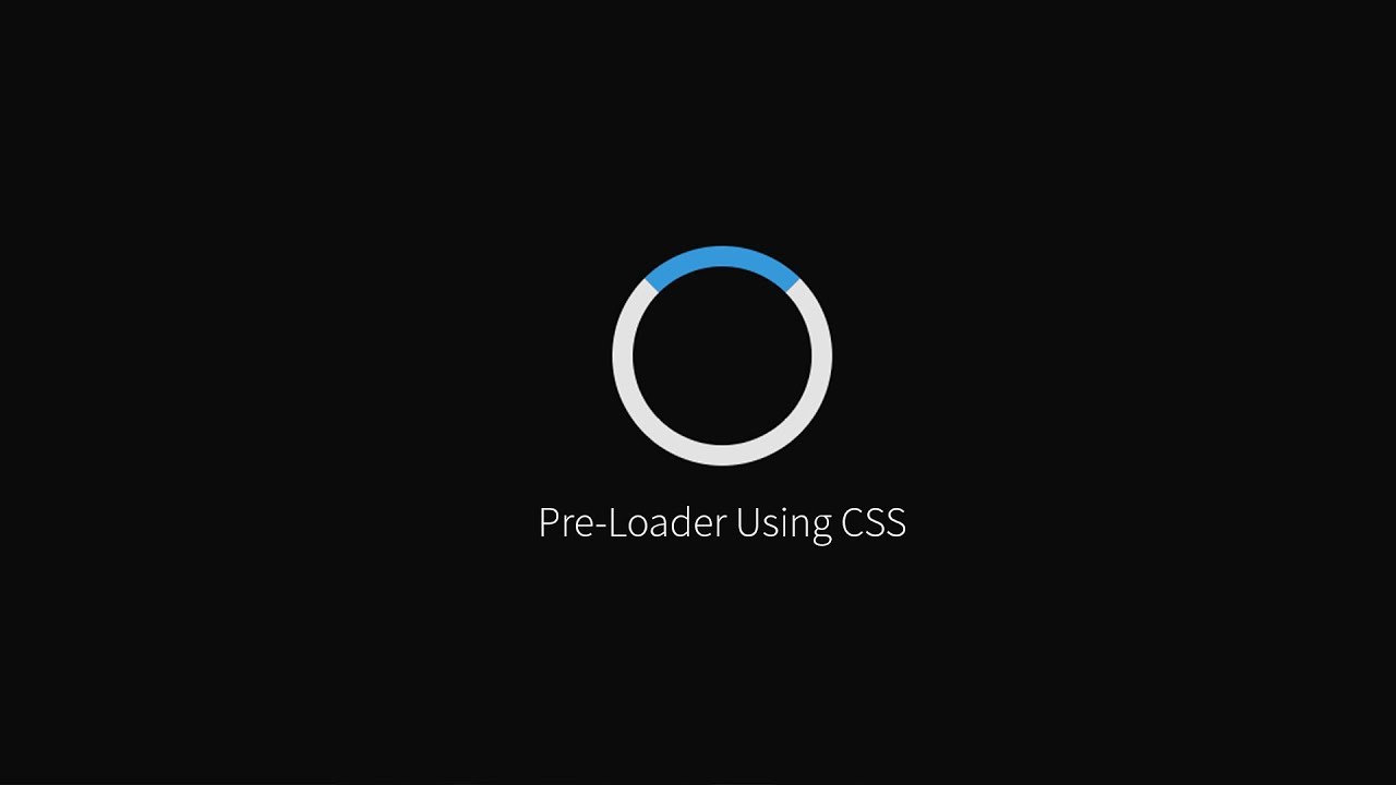 Simple Pre-Loader Using CSS | HTML & CSS