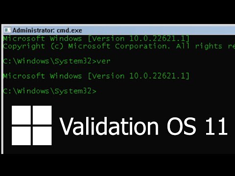 Windows 11 Validation OS Demo!