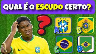⚽Qual é o ESCUDO correto? 🏆Só 1% Acerta tudo| Copa do Mundo