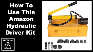 How To Use A Hydraulic Punch For Mild Steel and Stainless Steel