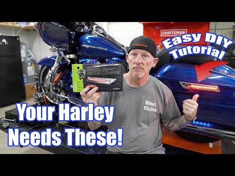 How to Easily Install Ciro 3D LED Lighted Saddlebag Hinge Covers-Signals Too!