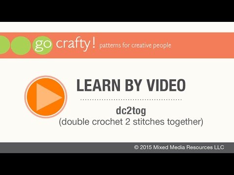 How to dc2tog (double crochet 2 stitches together): Go-Crafty