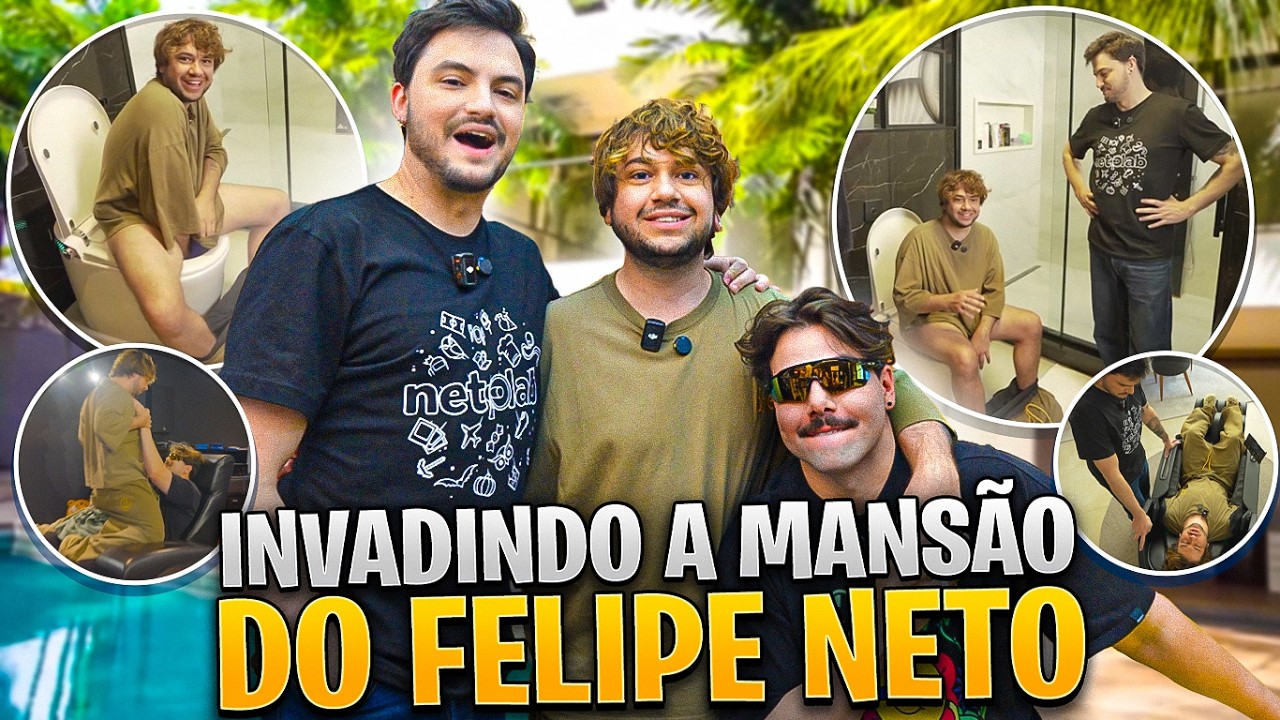 BRINO INVADIU A MANSÃO DO FELIPE NETO COM O T3DDY!