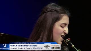 Chiara Maria Beatrice Cannavale plays Sonata in A major 3rd Mov by César FRANCK