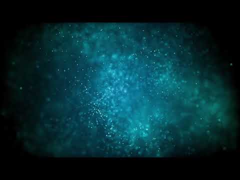 Light Illuminating Blue Glitter Particles   4K Relaxing Screensaver