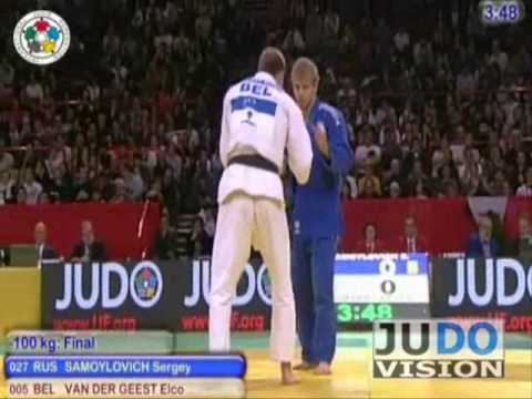JUDO 2010 Tournois de Paris: Sergey Samoylovich (RUS) - Elco van der Geest (BEL)