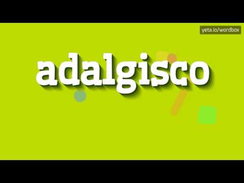 ADALGISCO - HOW TO PRONOUNCE IT? #adalgisco
