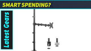 VIVO Extra Tall Vertically Stacked Dual Monitor Mount The Ultimate Desk Space Saver?