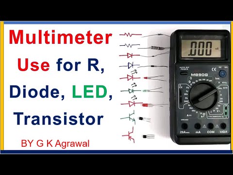 How to use a multimeter to test BJT DIODE LED & precautions Video