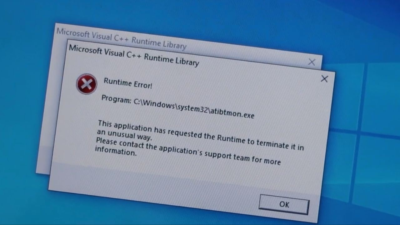 How To Fix Windows 10 Runtime Error
