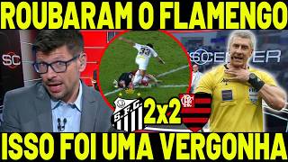 UM ROUBO DISCARADO NA VILA! FLAMENGO FOI GARFADO! PÓS JOGO FLAMENGO 2 X 2 SANTOS!