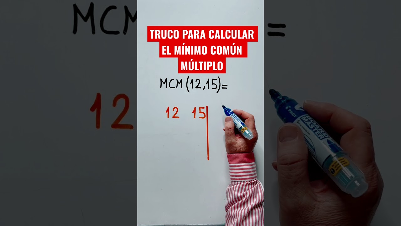Truco de matemáticas - TRUCO para CALCULAR el MÍNIMO COMÚN MÚLTIPLO mcm