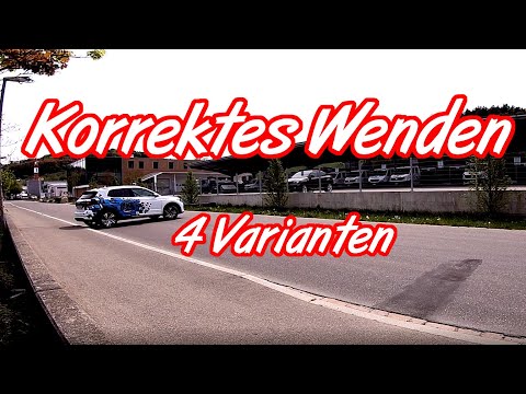 Korrektes Wenden an der Autoprüfung