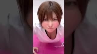 Ｆカップえちえち美女が激しい筋トレをすると見えるに決まっとる【TikTok美女】