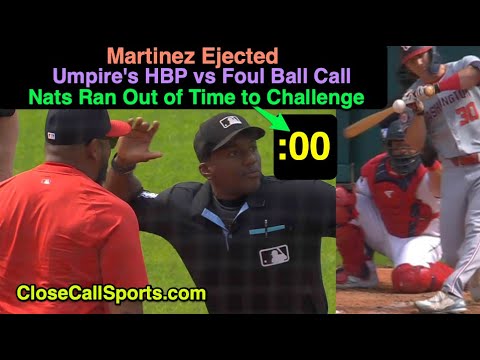 E66 - Dave Martinez Ejected by Malachi Moore as Jacob Young Strikes Out on HBP Strike, No Replay