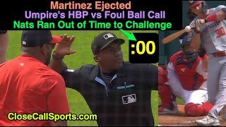 E66 - Dave Martinez Ejected by Malachi Moore as Jacob Young Strikes Out on HBP Strike, No Replay