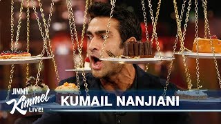 Download the video "Kumail Nanjiani Has Pizza & Cake for First Time in a Year"