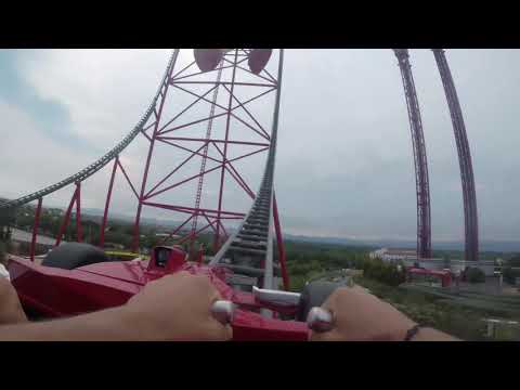 Red Force, Ferrari Land 2019. 4k POV PortAventura. GoPro