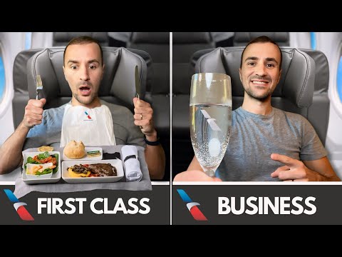 I Tested American Airlines First Class vs Business Class on a Boeing 737! What's the Difference?