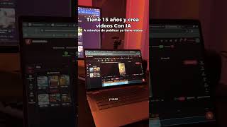 Tiene 15 años y asi es como hace videos para monetizar en youtube y Facebook