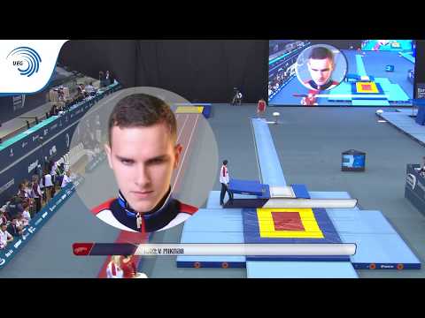 Mikhail IUREV (RUS) - 2018 Double Mini-Trampoline Europeans, junior final