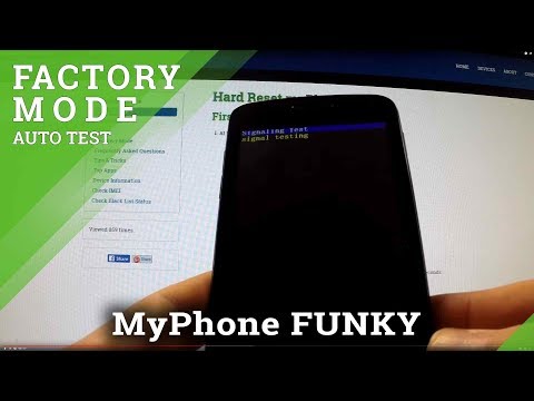 Factory Mode myPhone Funky - auto test operation