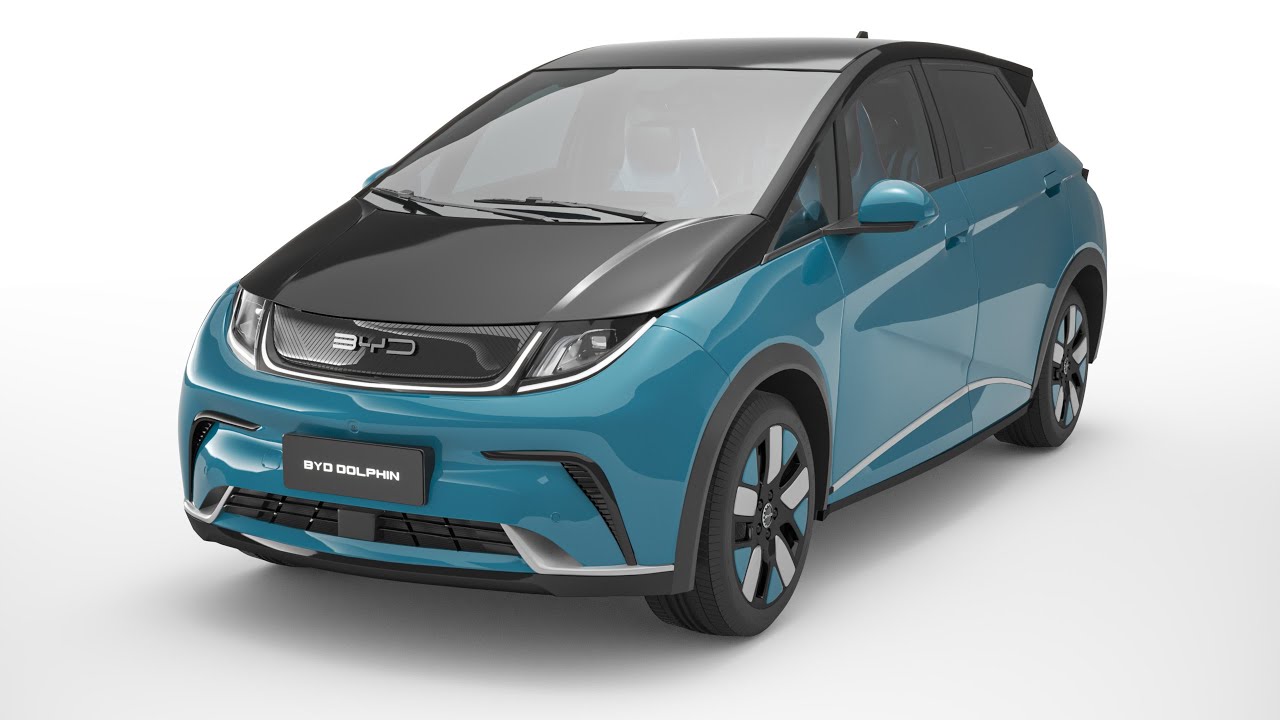 2024 BYD Dolphin With Interior 3D Model