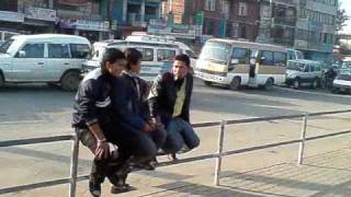 preview picture of video 'Bus stop in Kathmandu Nepal'
