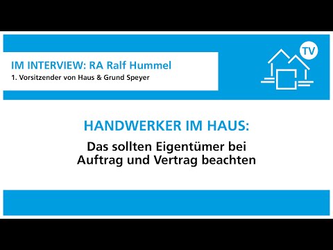 Handwerker im Haus: Das sollten Eigentümer bei Auftrag und Vertrag beachten