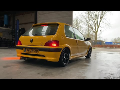 Peugeot 106 GTi K20 swap | Peugonda LAUNCH & SOUND!