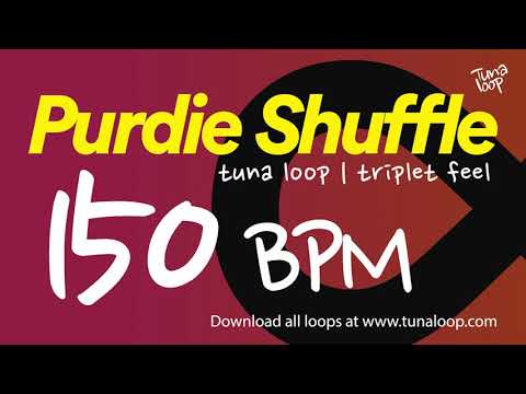 Purdie Shuffle 150 BPM | Half Time Shuffle Backing Track | Triplet Feel