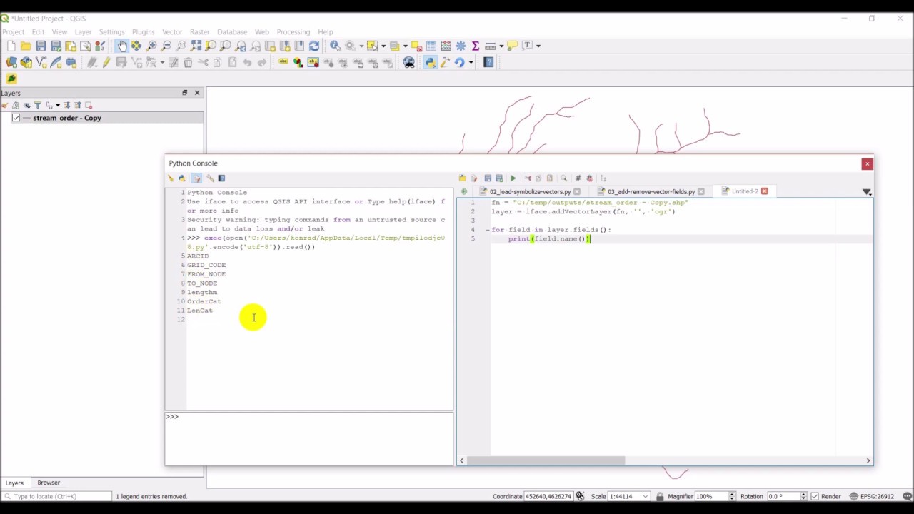 QGIS Python (PyQGIS) - Loop through fields in a vector layer