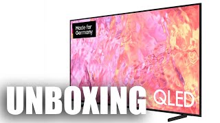 Neue fette GLOTZE !  SAMSUNG GQ55Q60CAU QLED TV 4K  -Unboxing German-