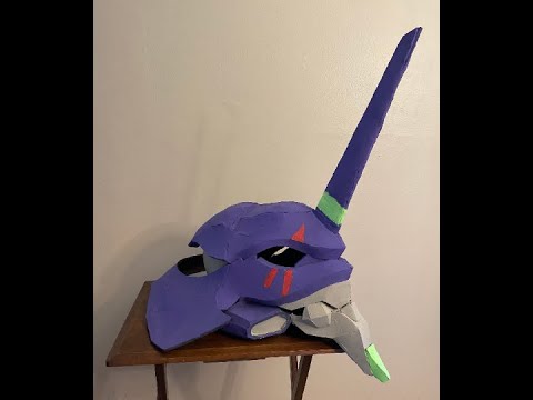 Unit 01 Helmet Made of Foam (Painted version)!