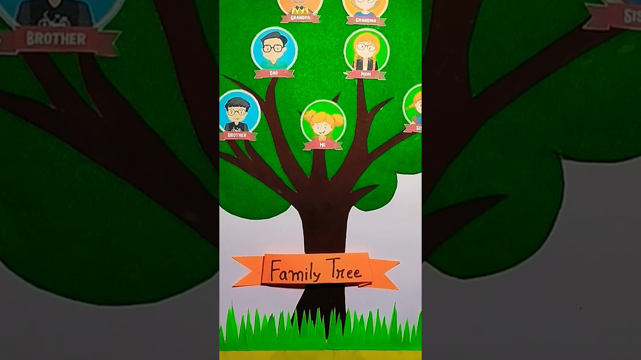 Family Tree/ Family Tree School Project/ DIY Family Tree/ DIY School Project/ Family Tree Model